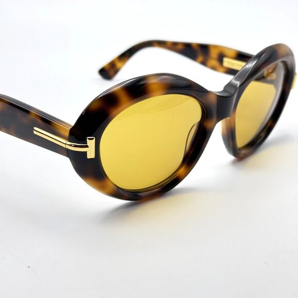 Tom Ford Sunglasses FT1328 53E Havana Oval Frame Brown Lens 55mm Icon Collection main image 6